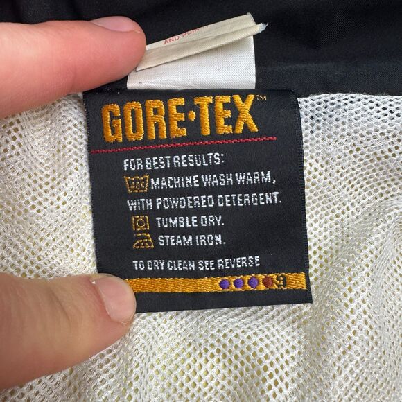 Vintage Bellwether Gore-tex Windbreaker Jacket Mens Large Blue Black Full Zip - Picture 14 of 16